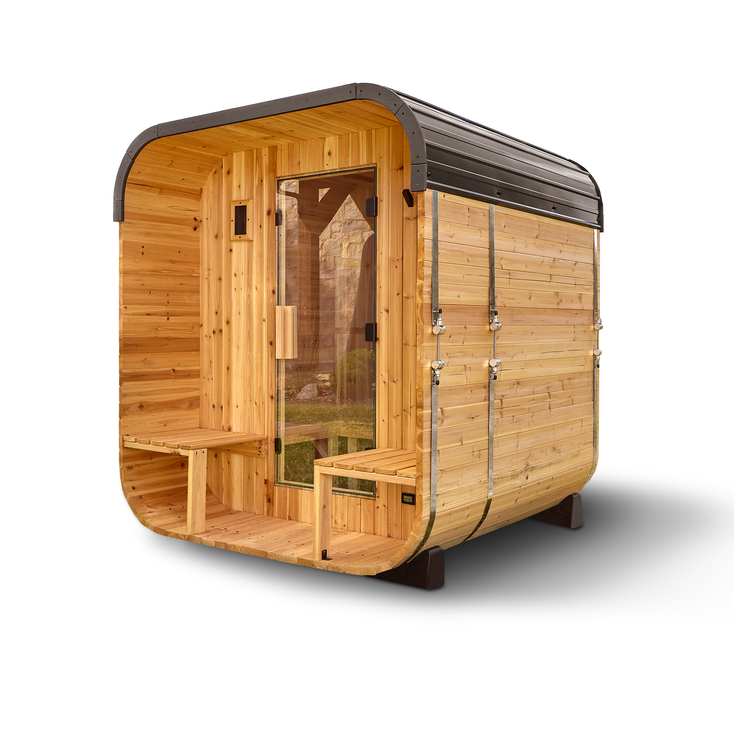 ビーコン185 Beacon 185-103 Wood 185mm/103g Backyard Discovery Lennon Outdoor Cube Sauna with Porch – 2-4