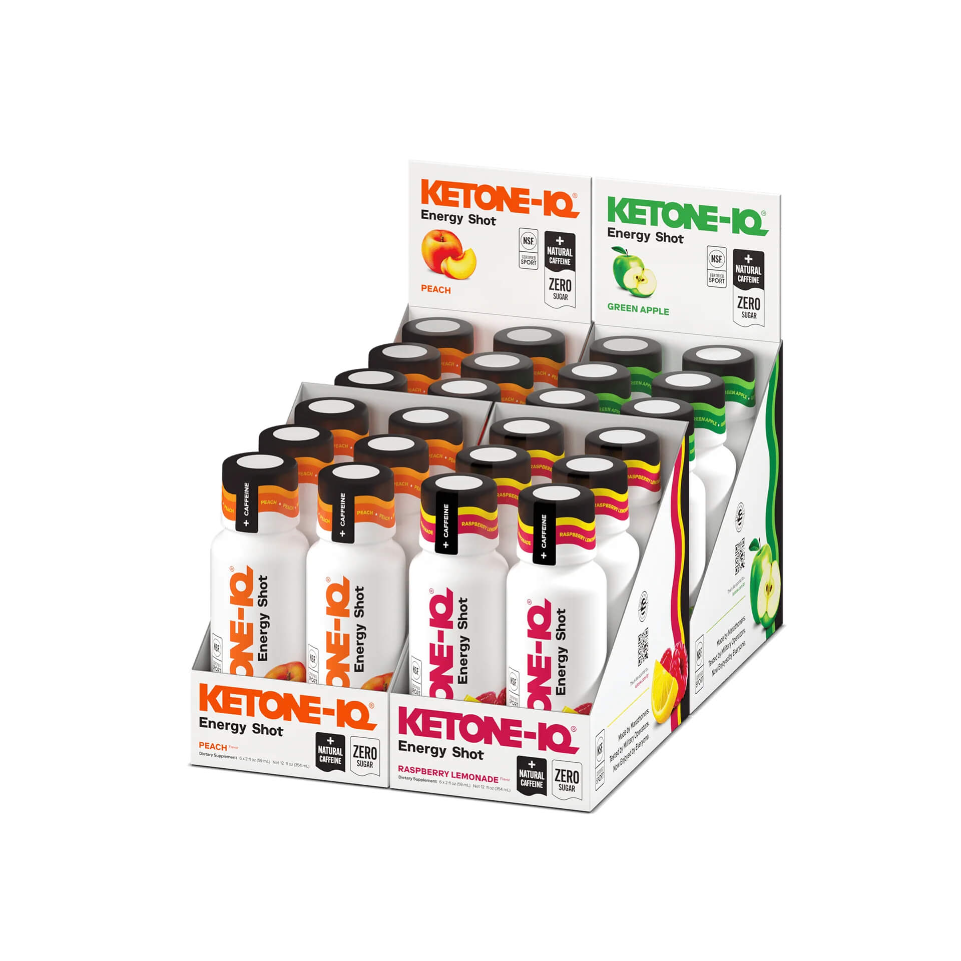Ketone-IQ 24 ct 2 oz Ketone-IQ No Caffeine Shot Variety - HSA/FSA